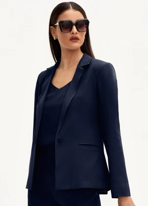Principessa - Blazer de Alfaiataria Premium Marinho Índigo Verona - PRINCIPESSA