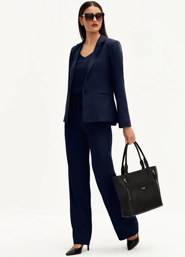 Principessa - Blazer de Alfaiataria Premium Marinho Índigo Verona 3