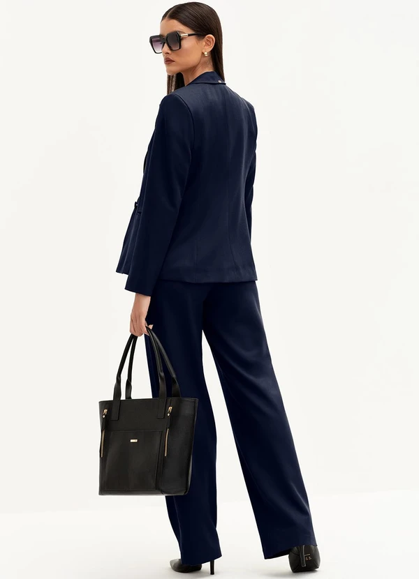 Principessa - Blazer de Alfaiataria Premium Marinho Índigo Verona 4