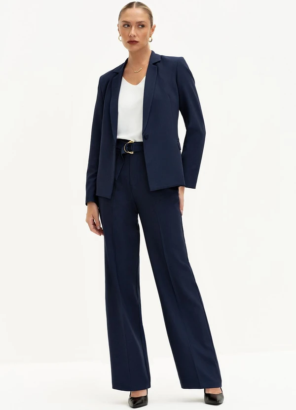 Principessa - Blazer de Alfaiataria Premium Marinho Índigo Verona 5