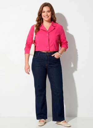 Quintess - Blazer Cropped Rosa - QUINTESS