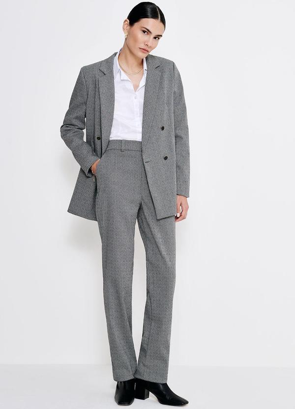 Principessa - Blazer Cruzado Chevron Virginia Preto 4