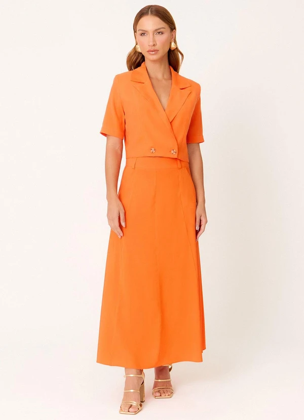 Carlota Costa - Blazer Curto Laranja 2