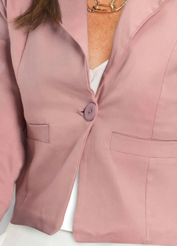 bonprix - Blazer Curto Rosa 1