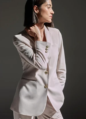 Principessa - Blazer de Alfaiataria Mocha Mousse com 2 Botões Florence - PRINCIPESSA