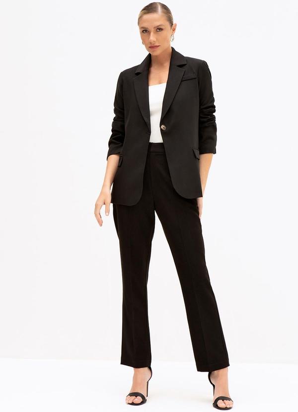 Principessa - Blazer de Alfaiataria Intermediário Katia Preto 3