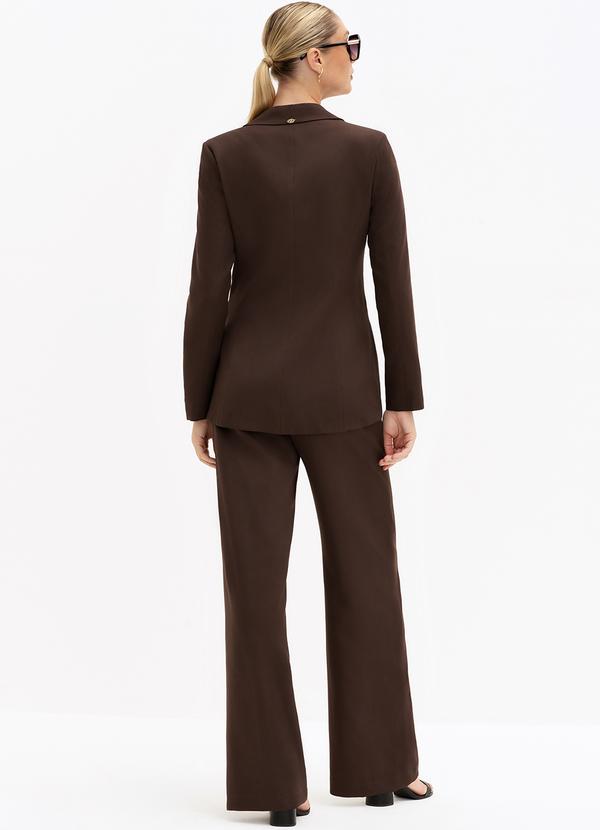 Principessa - Blazer de Alfaiataria Intermediário Marrom 6