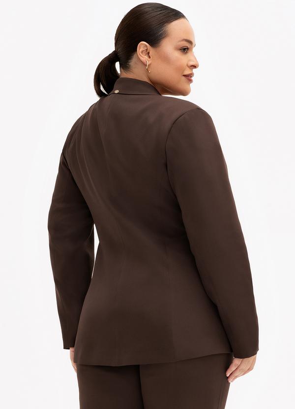 Principessa - Blazer de Alfaiataria Intermediário Marrom 2