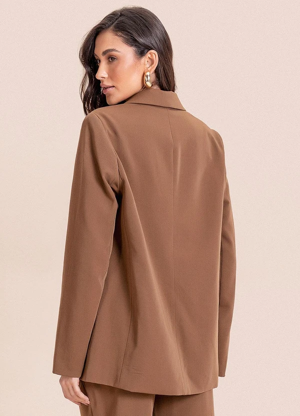 Angel - Blazer de Alfaiataria Marrom 2
