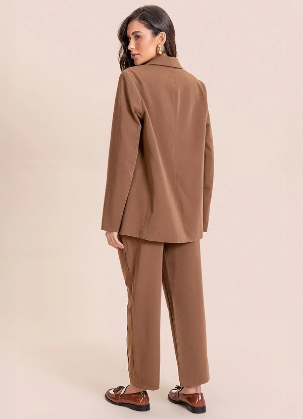 Angel - Blazer de Alfaiataria Marrom 4