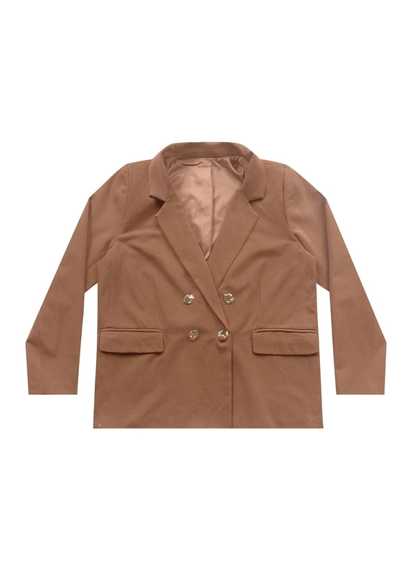 Angel - Blazer de Alfaiataria Marrom 6