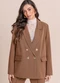 Angel - Blazer de Alfaiataria Marrom - variação: Marrom