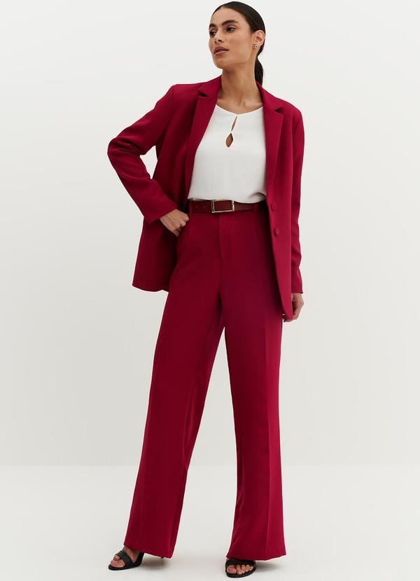 Principessa - Blazer de Alfaiataria Red Cherry Jandira Vermelho 4