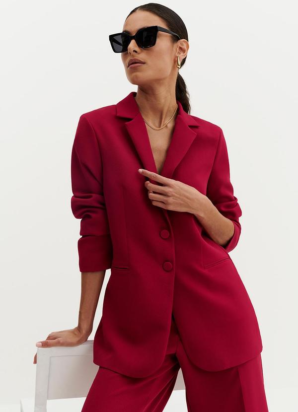 Principessa - Blazer de Alfaiataria Red Cherry Jandira Vermelho 5