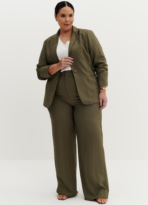 Principessa - Blazer de Alfaiataria Verde Oliva Ingrid Verde 10