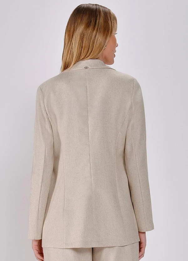 Principessa - Blazer de Linho com Botão Único Maiara 2