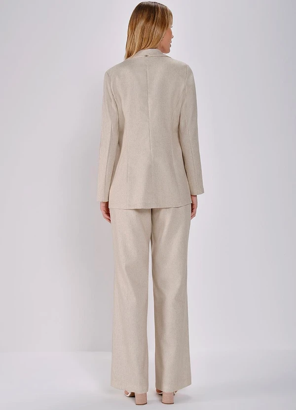 Principessa - Blazer de Linho com Botão Único Maiara 4