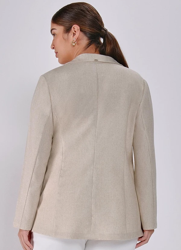 Principessa - Blazer de Linho com Botão Único Maiara 7