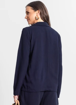 Endless - Blazer de Linho Strong Feminino Azul - ENDLESS