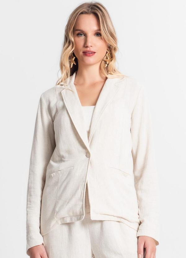 Endless - Blazer de Linho Strong Feminino Bege