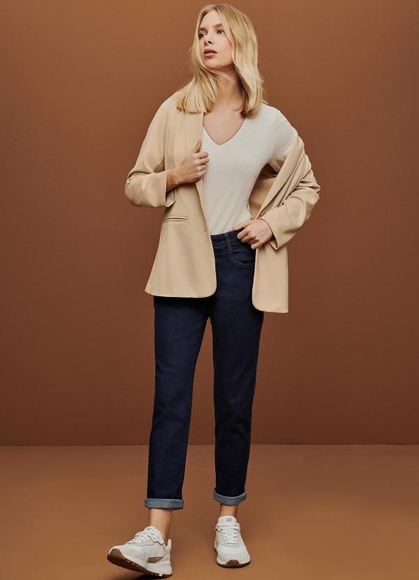 Principessa - Blazer de Malha Intermediário  Fendi Kimberly Bege 5