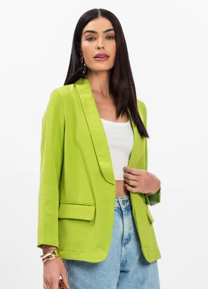 Rovitex - Blazer Elegante em Alfaiataria Aishty Verde - ROVITEX