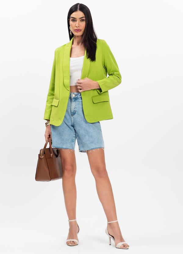 Rovitex - Blazer Elegante em Alfaiataria Aishty Verde 3