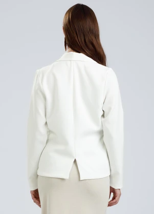 Gris - Blazer em Alfaiataria  Cinza - GRIS