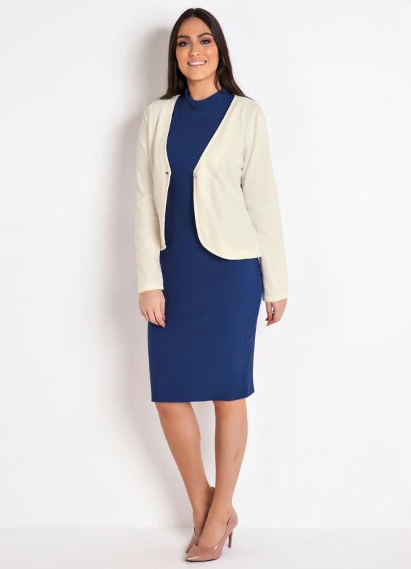 Rosalie - Blazer em Moletinho Off White Moda Evangélica 4