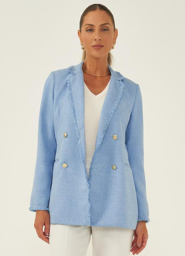 Principessa - Blazer em Tweed Nadir Azul
