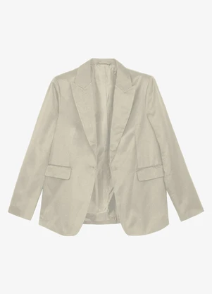 Endless - Blazer Feminino Alfaiataria Bege - ENDLESS