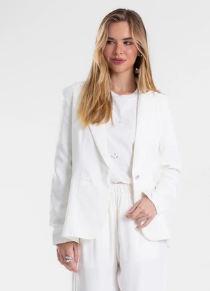 Endless - Blazer Feminino Alfaiataria Bege - ENDLESS