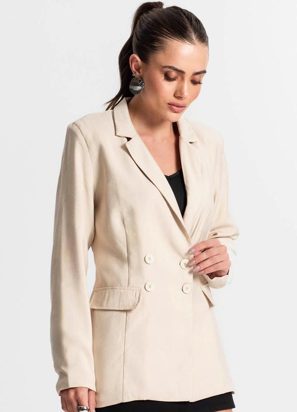 Endless - Blazer Feminino Alfaiataria Bege 4