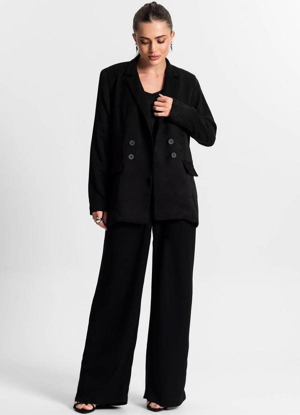 Endless - Blazer Feminino Alfaiataria Preto 3