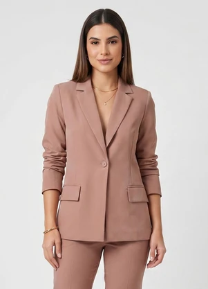 Endless - Blazer Feminino Alfaiataria Marrom - ENDLESS