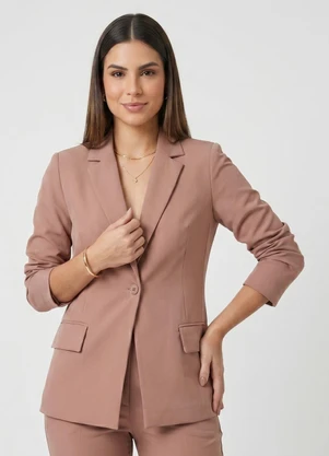Endless - Blazer Feminino Alfaiataria Marrom - ENDLESS
