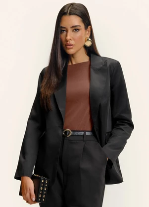 Endless - Blazer Feminino Alfaiataria Preto - ENDLESS