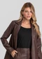 Dianna - Blazer Feminino Courino Basic Marrom - variação: Marrom