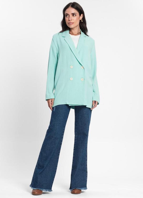 Endless - Blazer Feminino em Linho Verde 4