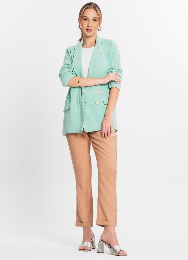 Endless - Blazer Feminino em Linho Verde 7