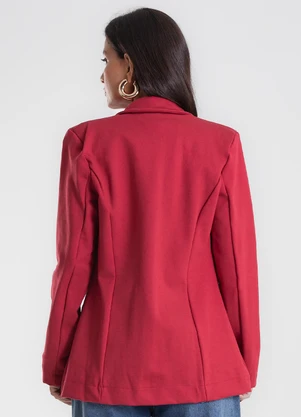 Endless - Blazer Feminino Ponto Roma  Vermelho - ENDLESS