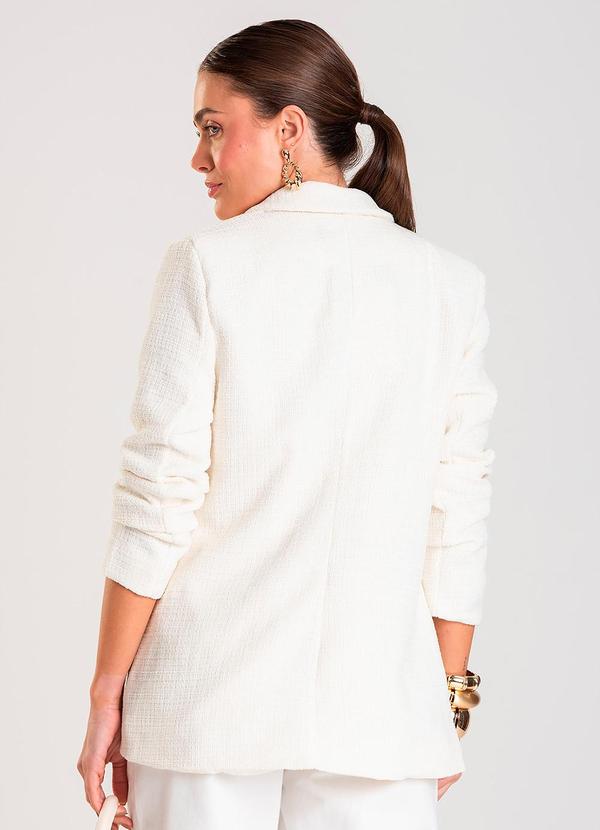 Endless - Blazer Feminino Tweed Bege 2