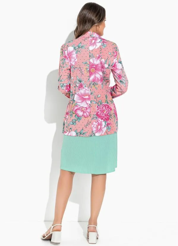Rosalie - Blazer Floral Rosa com Botão 4