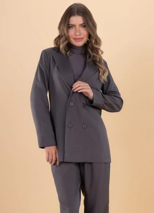 Angel - Blazer Forrado Cinza - ANGEL