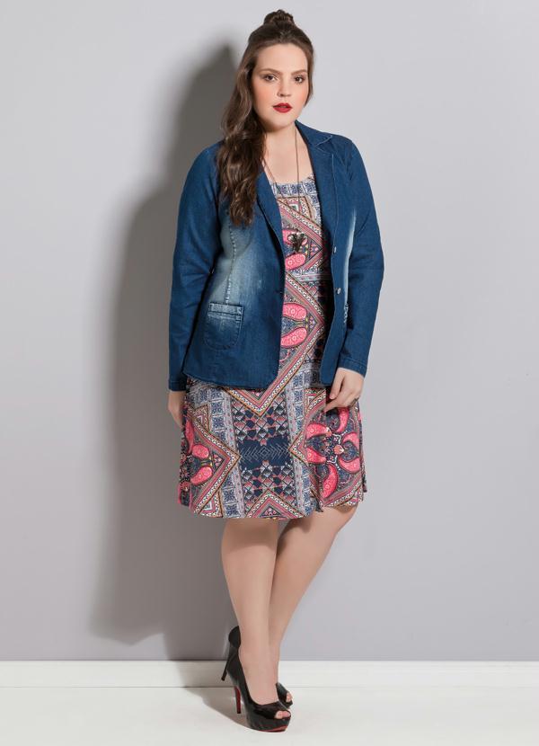 Quintess - Blazer Jeans Plus Size 5