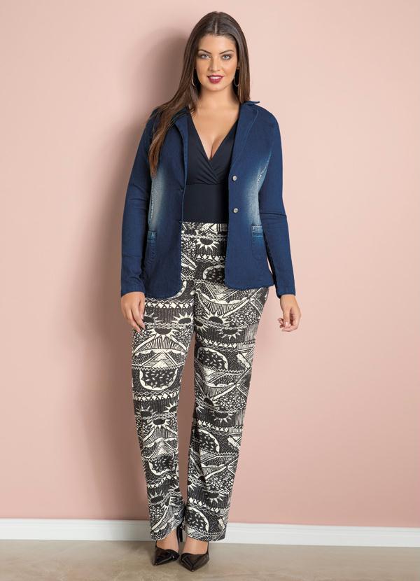 Quintess - Blazer Jeans Plus Size 7