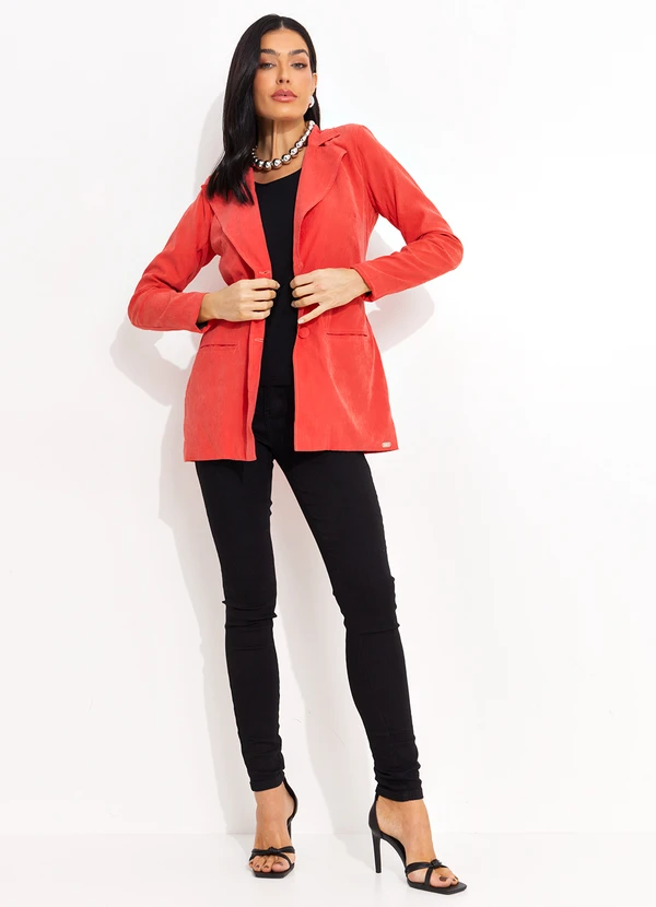 Quintess - Blazer Laranja com Bolsos 3