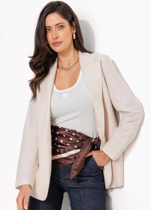 Colcci - Blazer Linho Bege - COLCCI