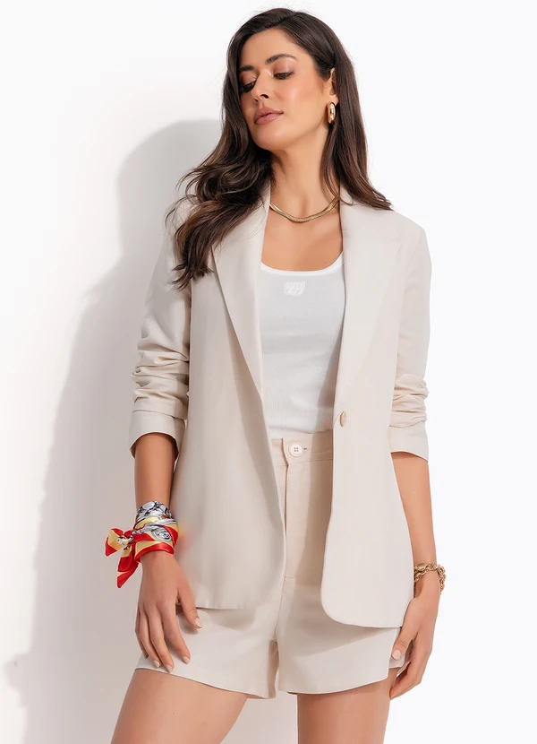 Colcci - Blazer Linho Bege 7