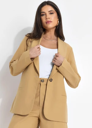 Colcci - Blazer Linho Bege - COLCCI